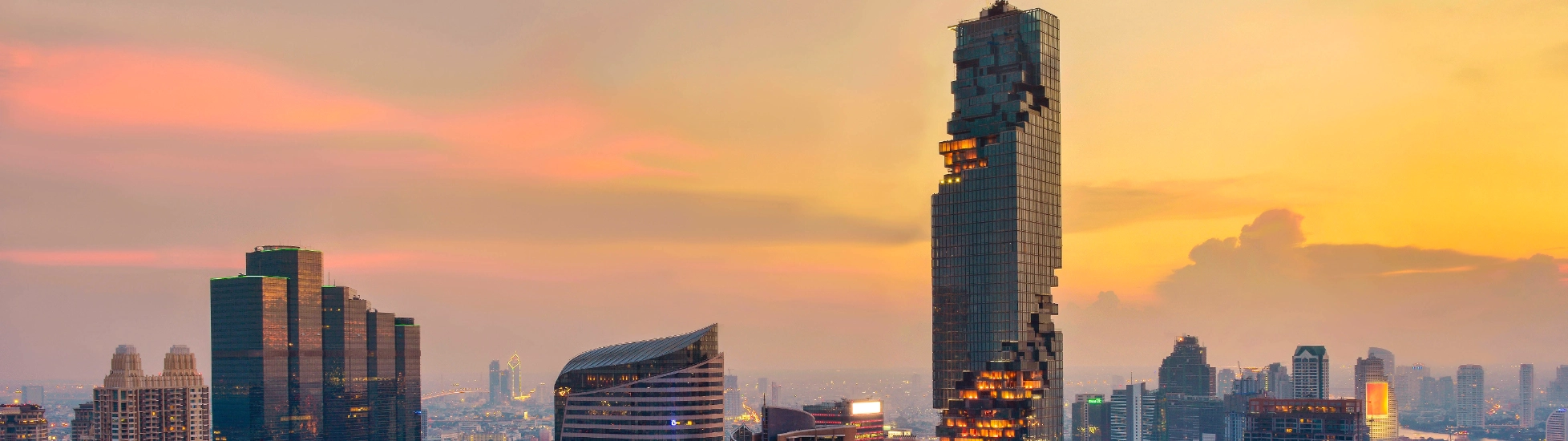 Bangkok city skyline Thailand