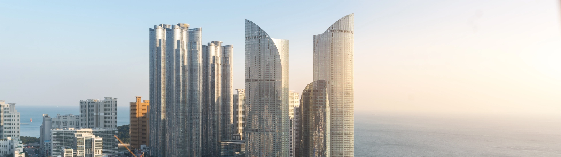 Busan city skyline South Korea