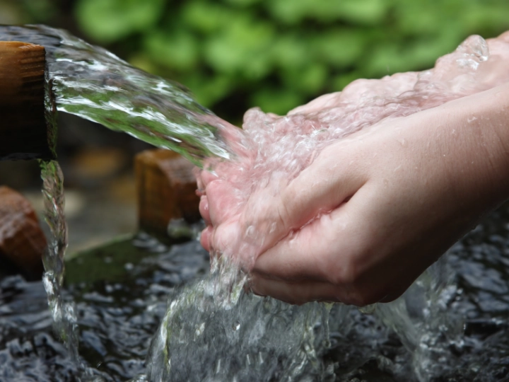 Hands catching water stream INSIGHTS image