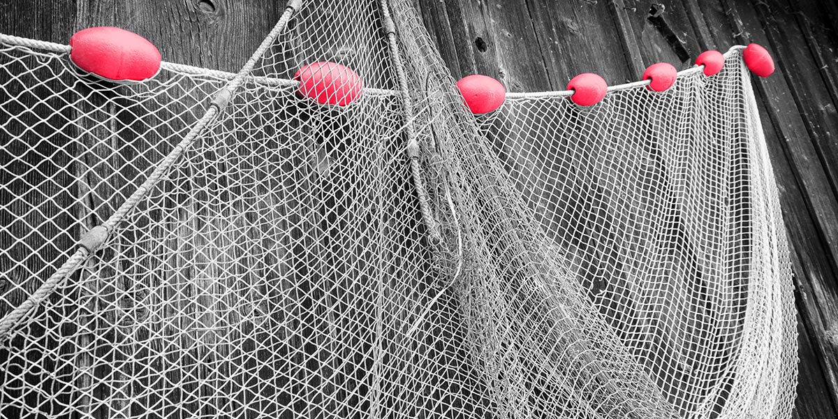 Fishng nets hanging out to dry - Norebo case study | Atradius